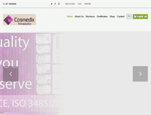 Tablet Screenshot of cosmedixth.com
